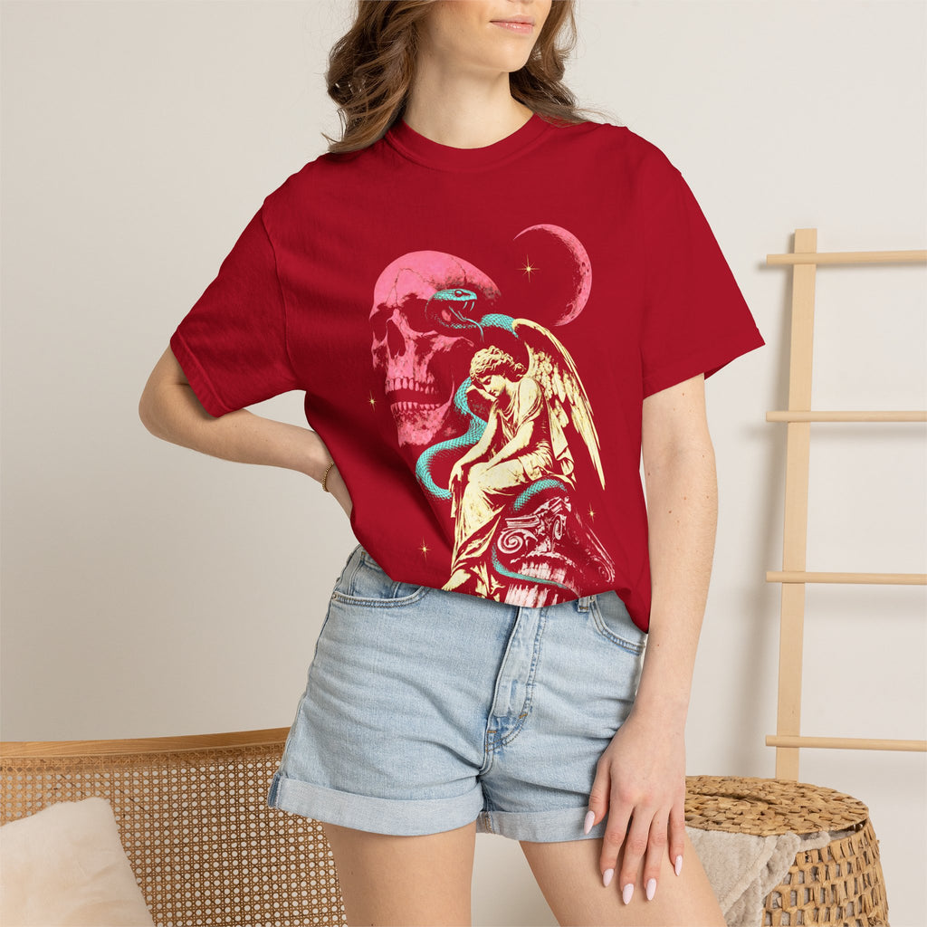 Skull Snake Angel Classic Tee | Retro Gothic | Vintage Gift