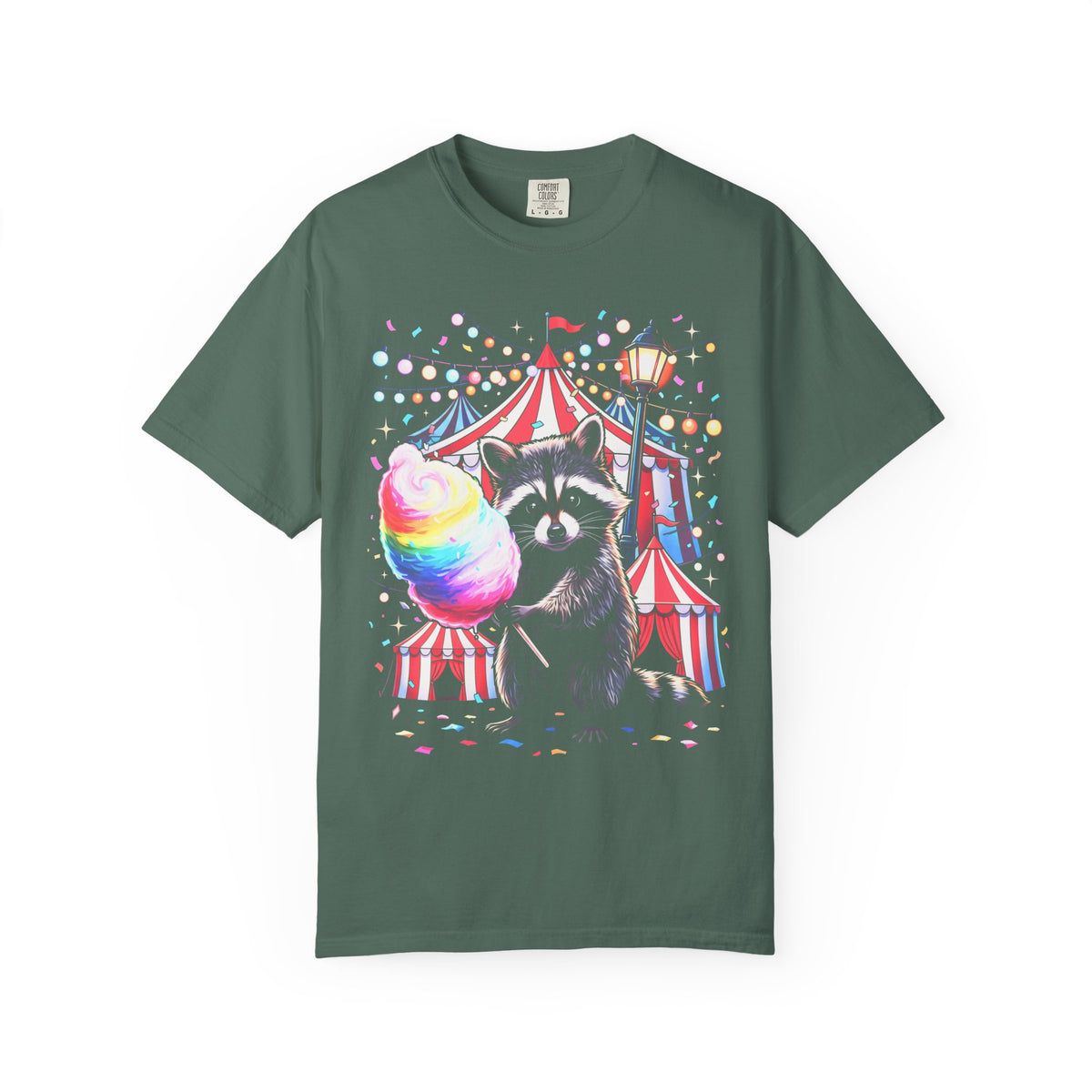 Circus Raccoon Classic Tee | Retro Carnival | Animal Gift
