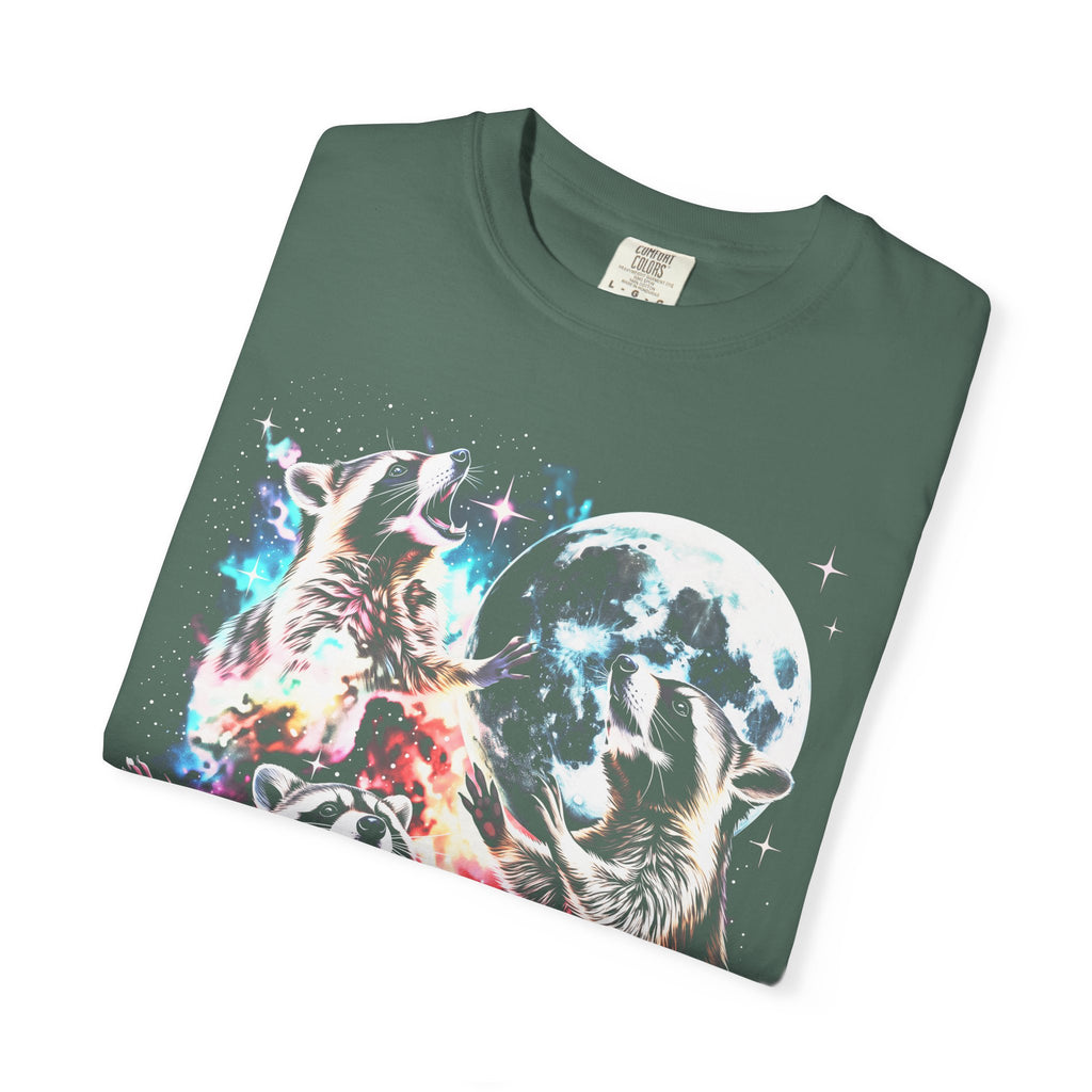 Space Raccoon Moon Classic Tee | Vintage Retro | Sci-Fi Gift