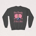 But Daddy I Love Him Tim Robinson Kids Sweatshirt | Funny Meme Crewneck