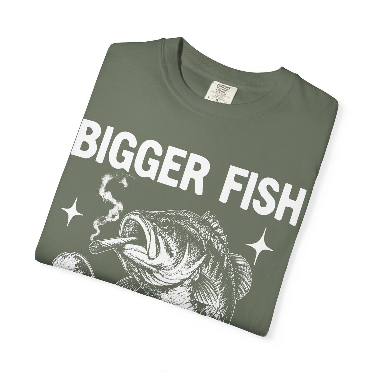 Bigger Fish Gets Fried Classic Tee | Funny Skater | Fish Meme