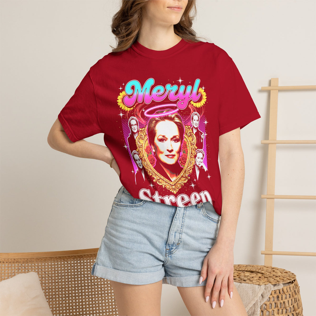 Meryl Streep Classic Tee | 90s Vintage | Actress Gift