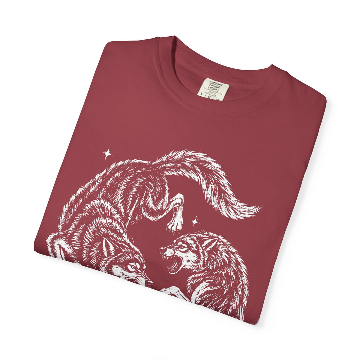 Twin Wolves Classic Tee | 90s Vintage | Dark Nature Wolf