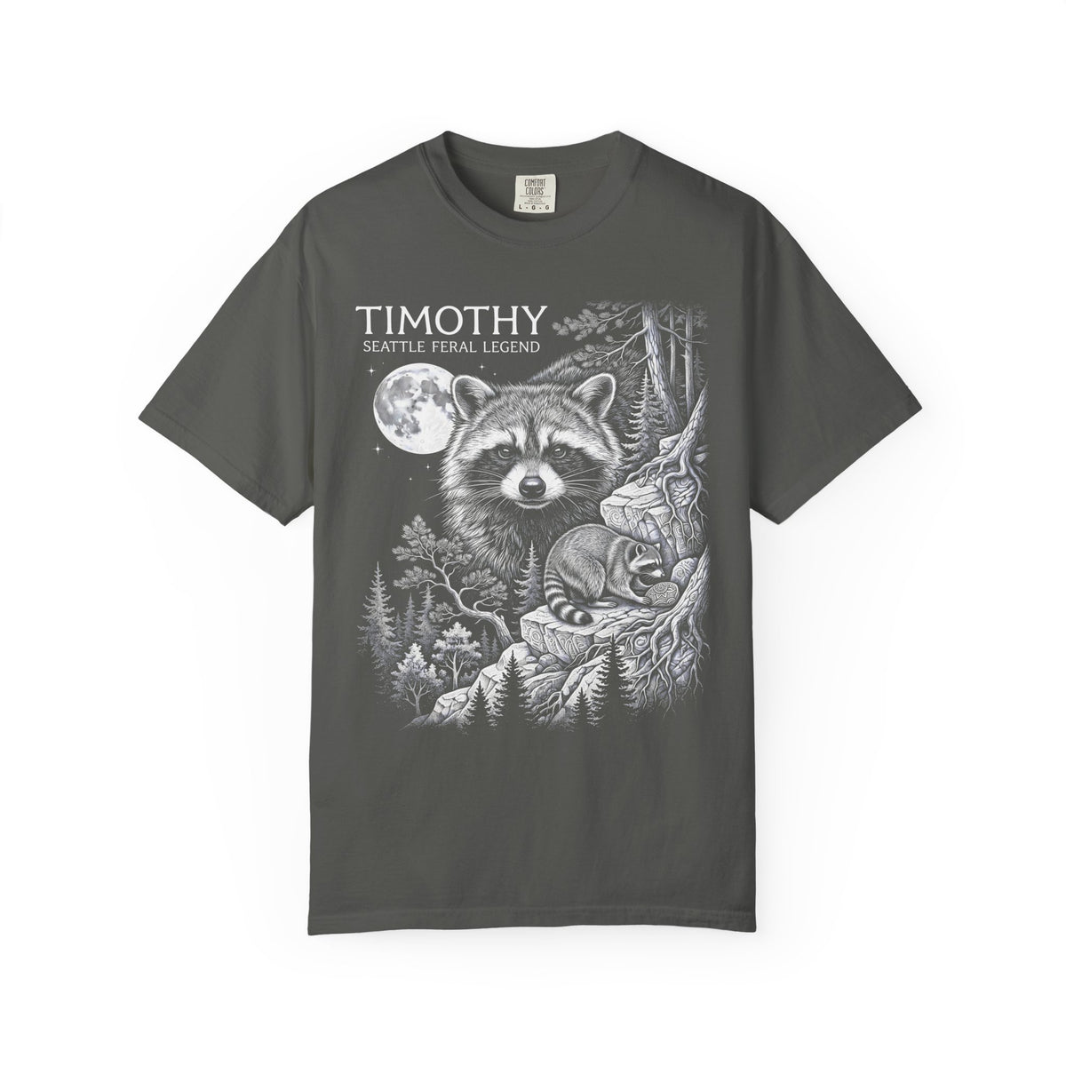 Timothy Seattle Feral Legend Classic Tee | Raccoon Art