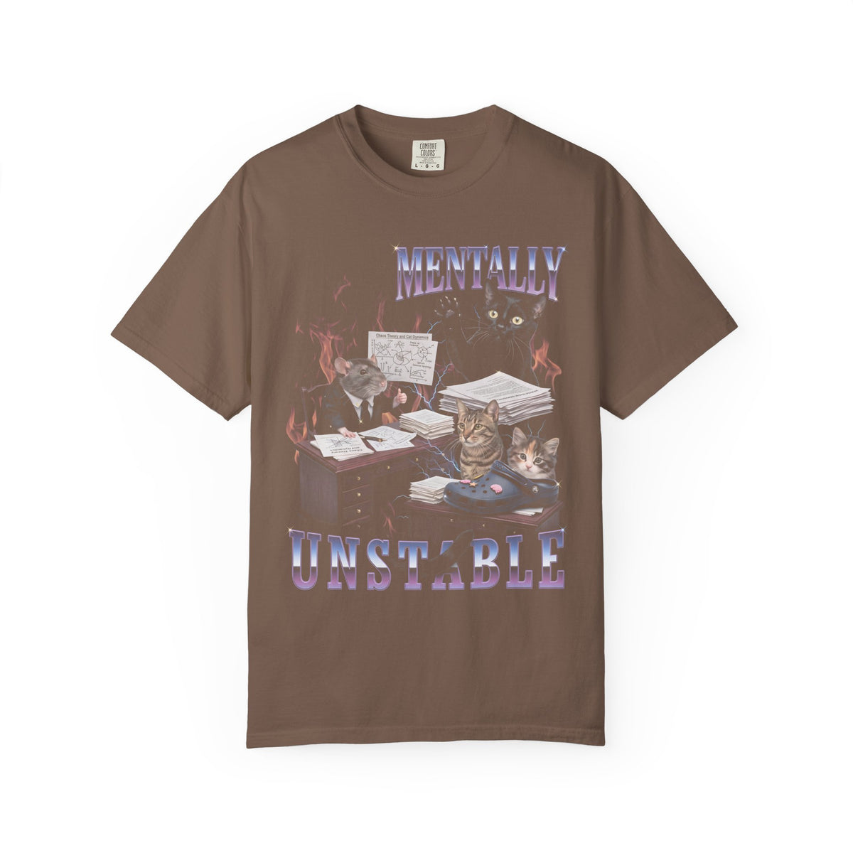 Mentally Unstable Business Rat Classic Tee | Chaos Cat | Absurdist