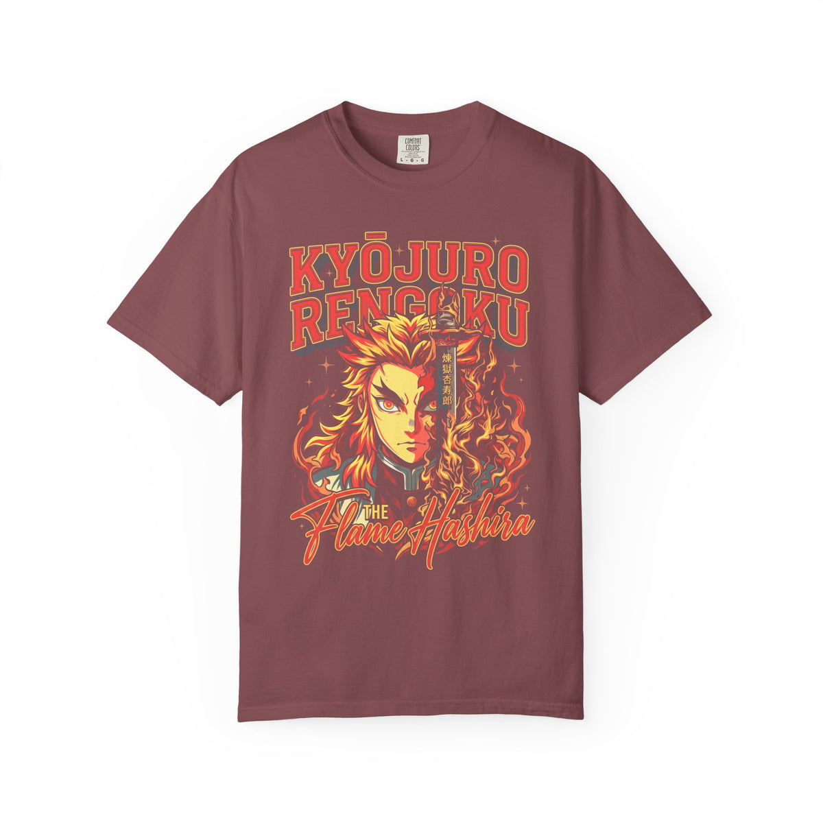 The Flame Hashira Fire Classic Tee | Anime Manga | Retro Gift