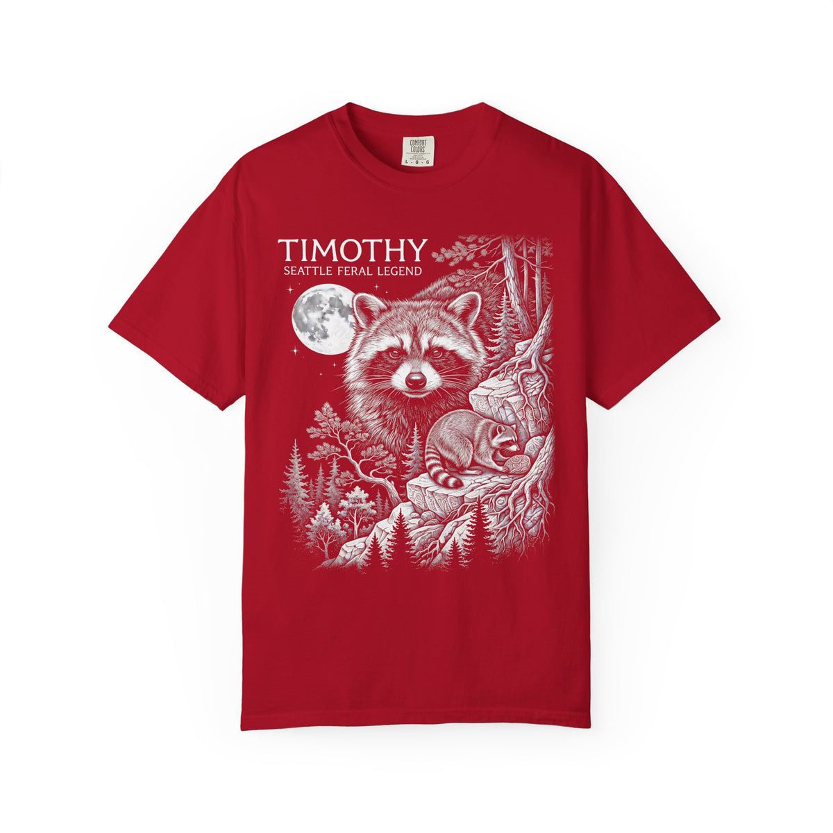 Timothy Seattle Feral Legend Classic Tee | Raccoon Art