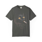 Nuit Black Cat Classic Tee | Edgy Vintage Art | Night Cigarette