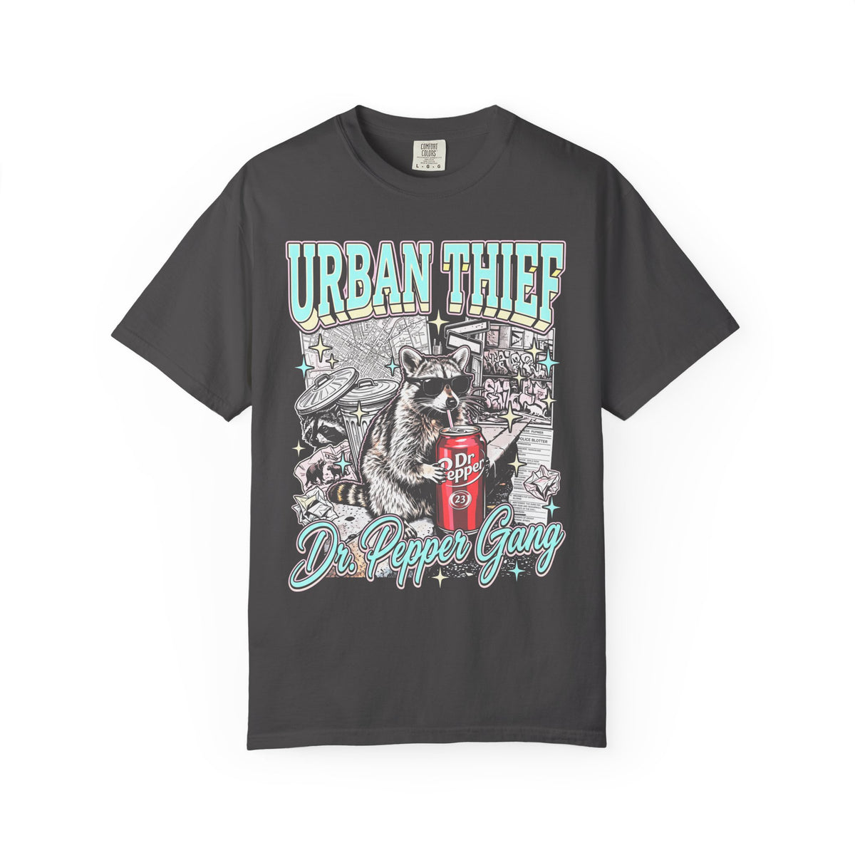 Urban Thief Dr P3pper Raccoon Classic Tee | Vintage Y2k Gift
