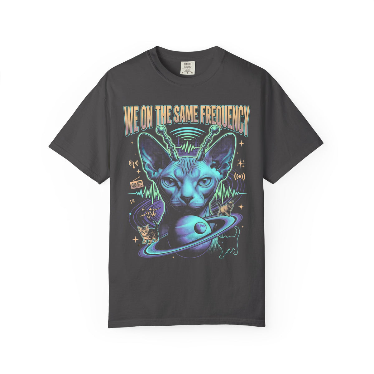 Smudge The Cat Classic Tee | Confused Meme | Occult Art