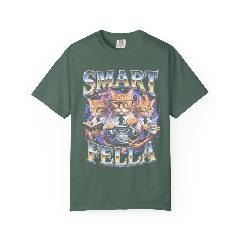 SMART FELLA Classic Tee | Catculus 101 | Cosmic Galaxy Cats