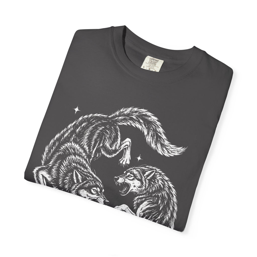 Twin Wolves Classic Tee | 90s Vintage | Dark Nature Wolf