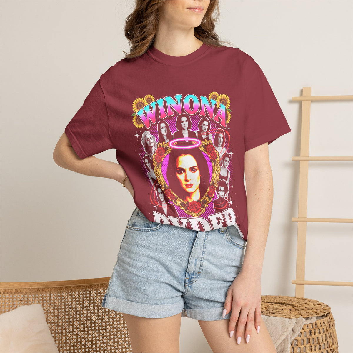 Winona Ryder Classic Tee | 90s Vintage | Retro Actress Gift