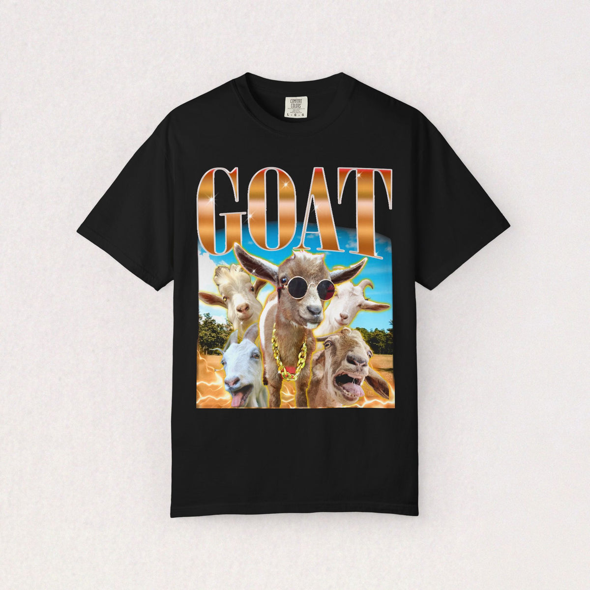Sunglasses Goat Classic T-Shirt | Cool Animal Graphic Tee