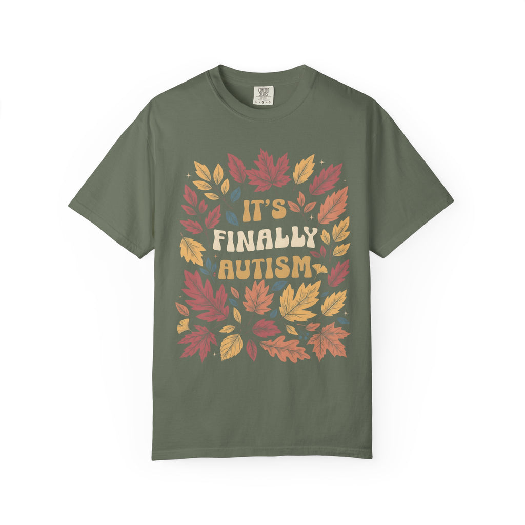 It's Finally Autumn Classic Tee | Fall Leaves | Vintage Floral