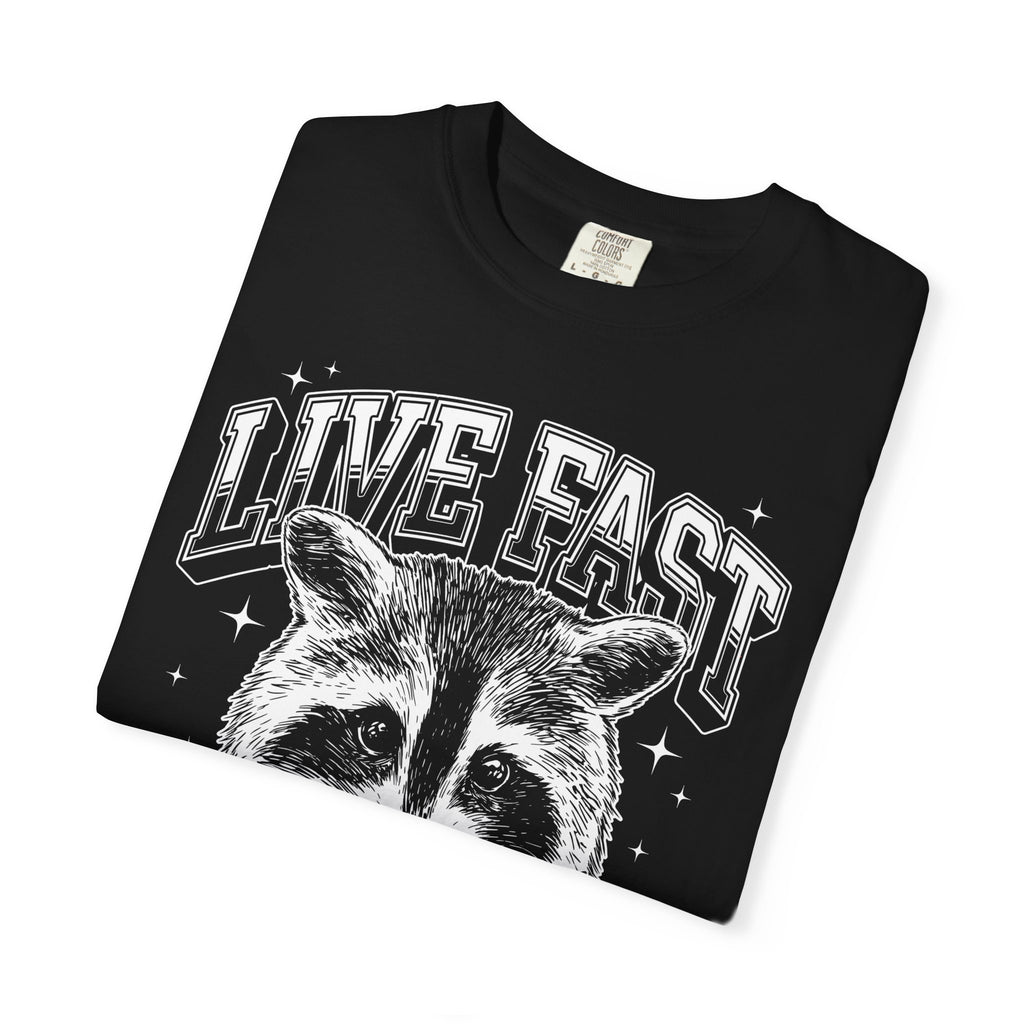 Live Fast Eat Trash Raccoon Classic Tee | Vintage | Funny Gift