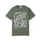 Support Local Street Cats Classic Tee | Smoking Cat Art