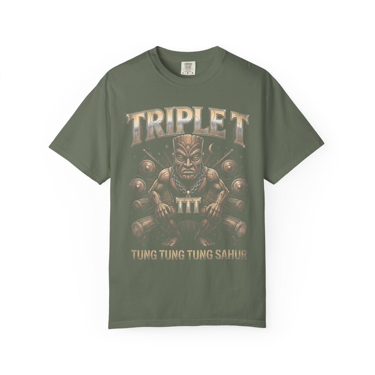 Tung Tung Tung Sahur Classic Tee | Tiki Indonesian Art