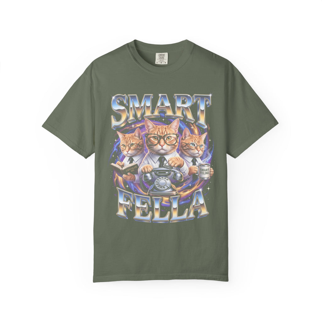 SMART FELLA Classic Tee | Catculus 101 | Cosmic Galaxy Cats