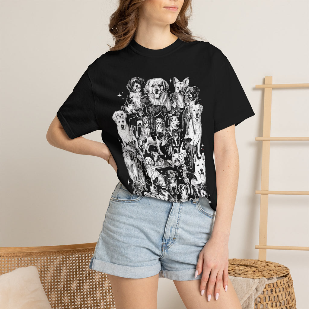 Retro Puppy Collage T-Shirt - 90s Vintage Dog Graphic Tee