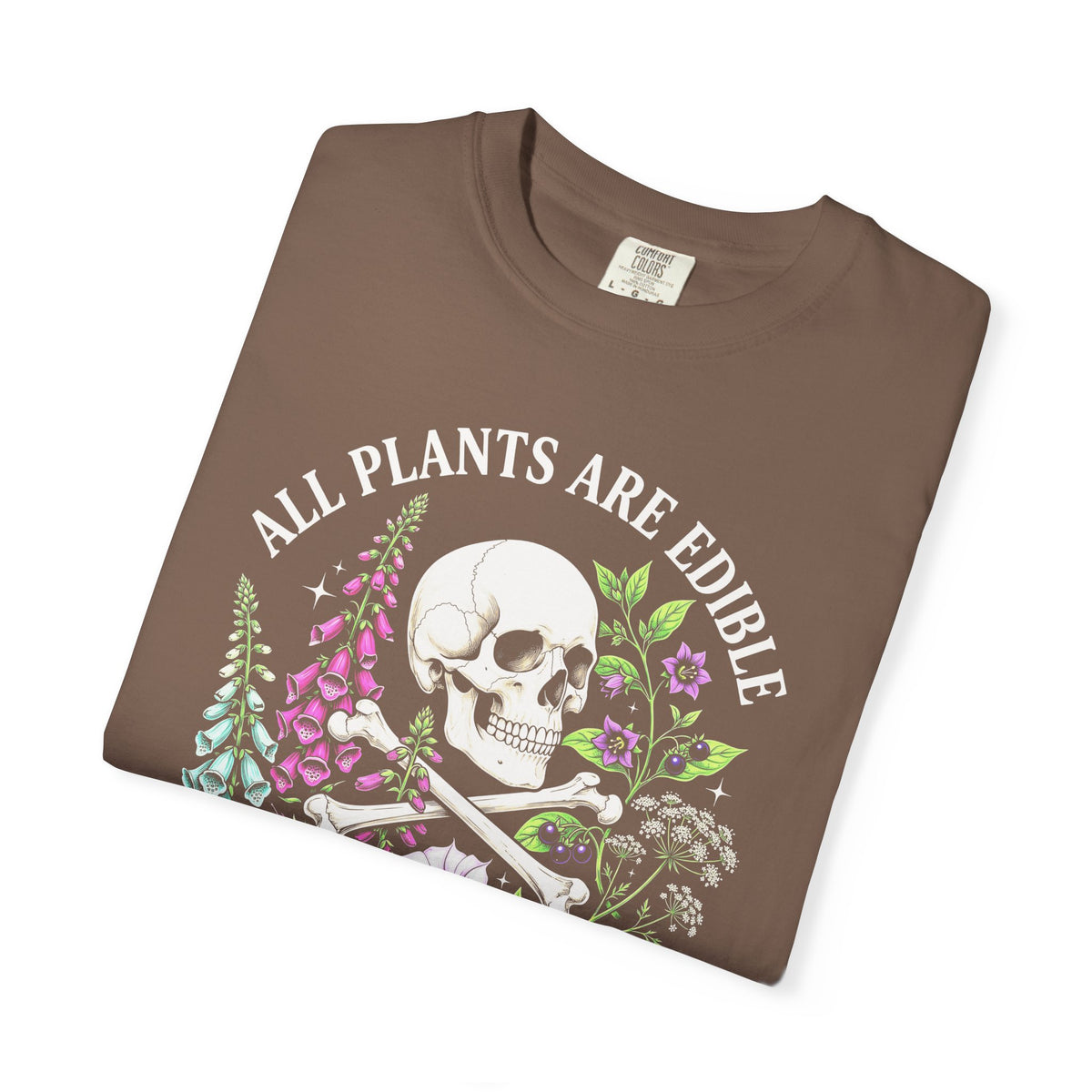 All Plants Are Edible Classic Tee | Vintage Skull | Botany Gift