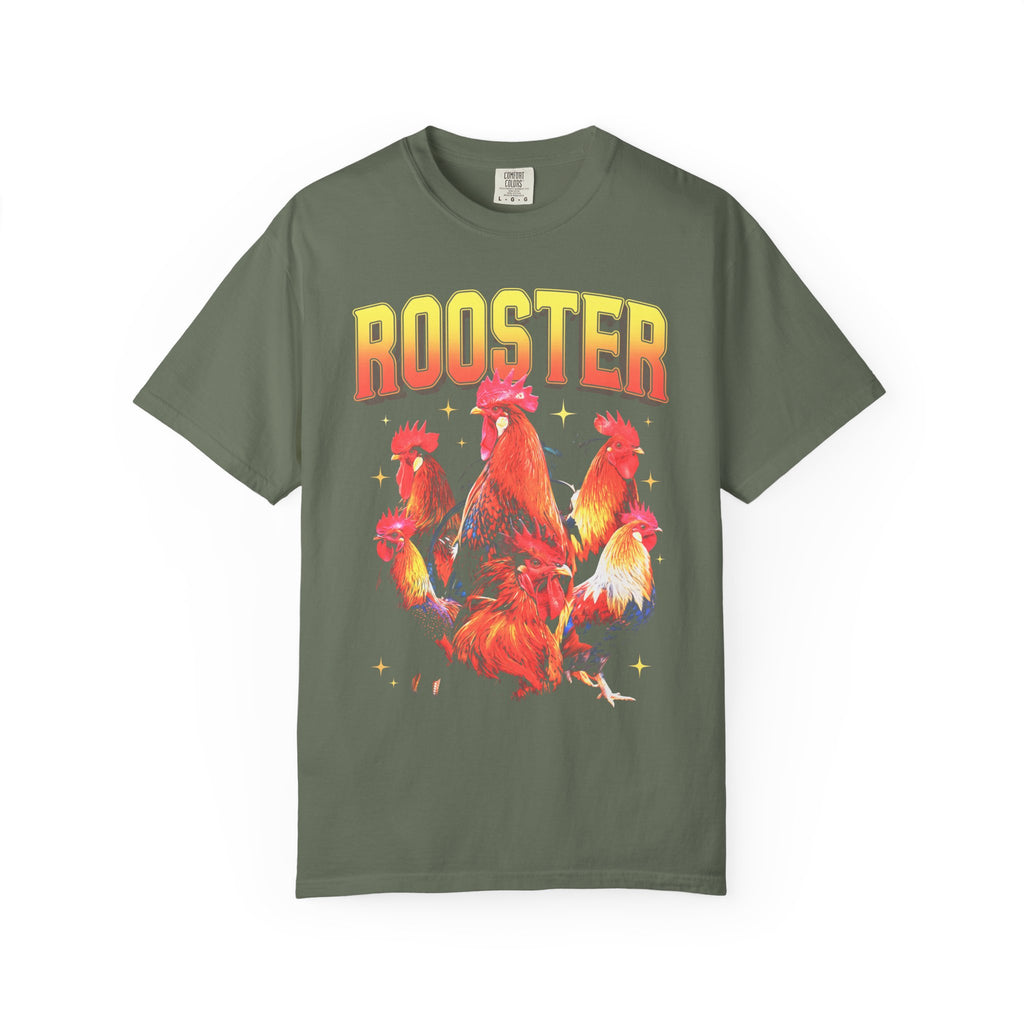 Vintage Rooster Classic Tee | 90s Graphic | Chicken Gift