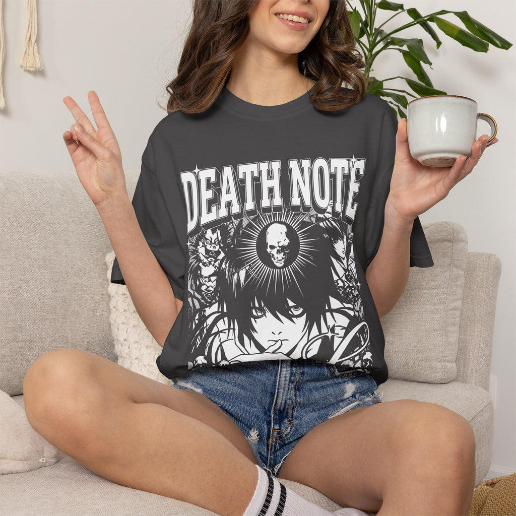 Gothic Skull Manga Detective Classic Tee | Dark Anime Gift