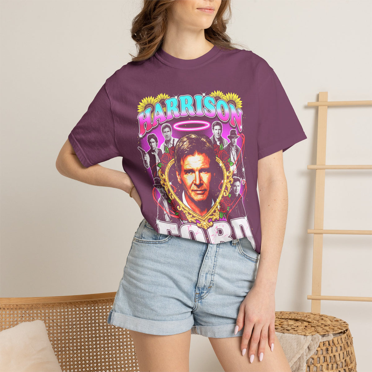 Harrison Ford Classic Tee | 90s Vintage | Movie Gift