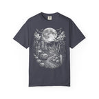 Halloween Haunted House Classic Tee | Spooky Black Cat Moon