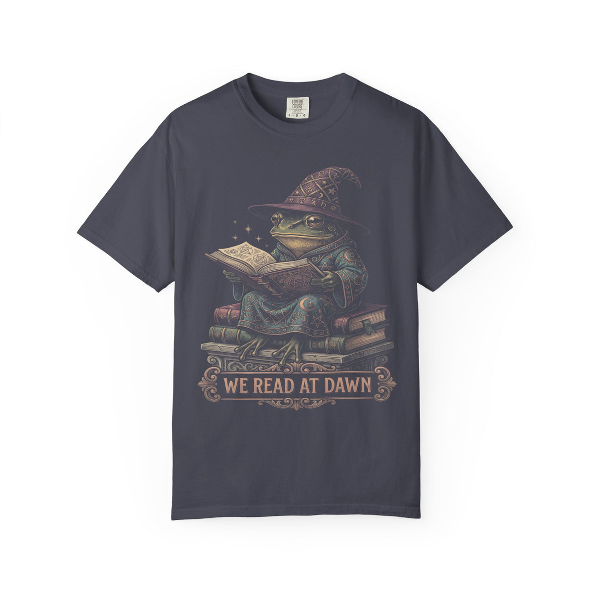 We Read At Dawn Classic Tee | Cottagecore Frog | Book Lover