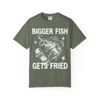 Bigger Fish Gets Fried Classic Tee | Funny Skater | Fish Meme
