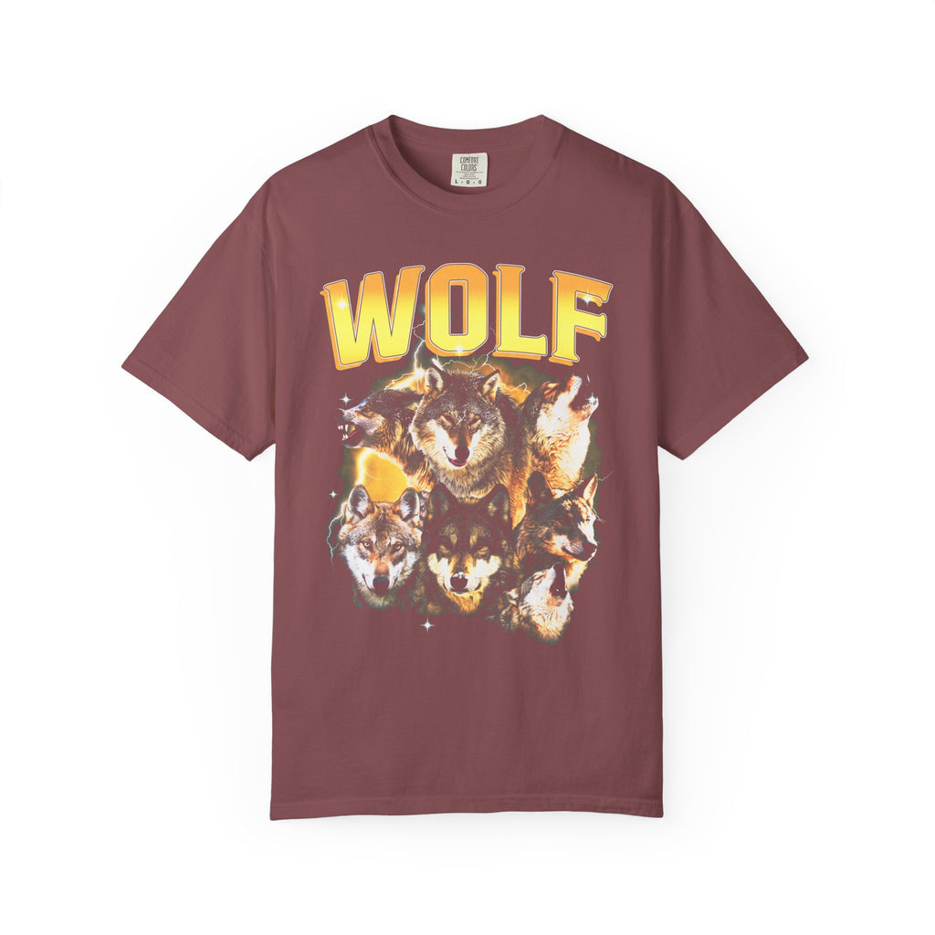 Wolf Lightning Classic Tee | Vintage 90s | Animal Lover Gift