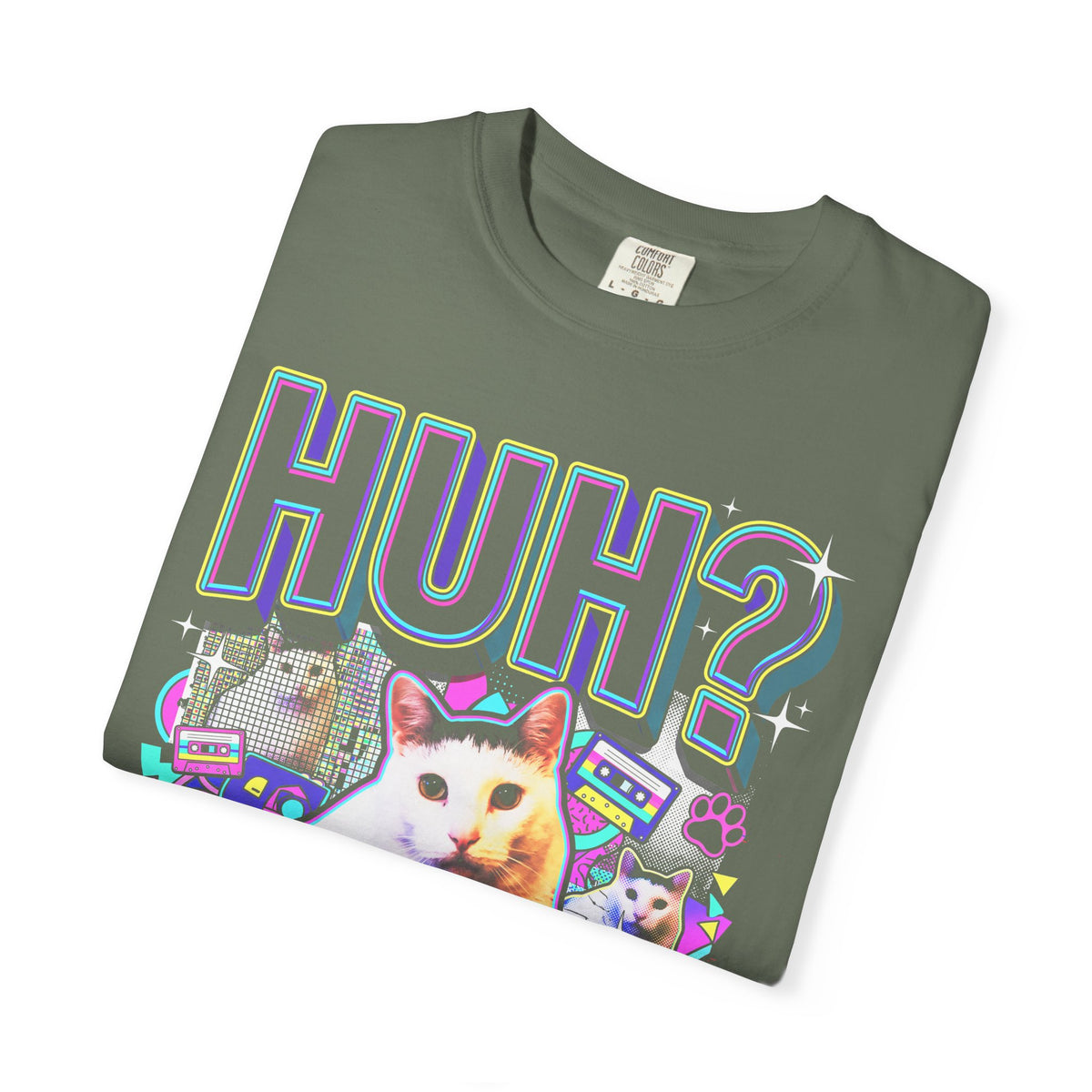 Huhg Meme Cat Collage Classic Tee | 90s Vaporwave | Retro