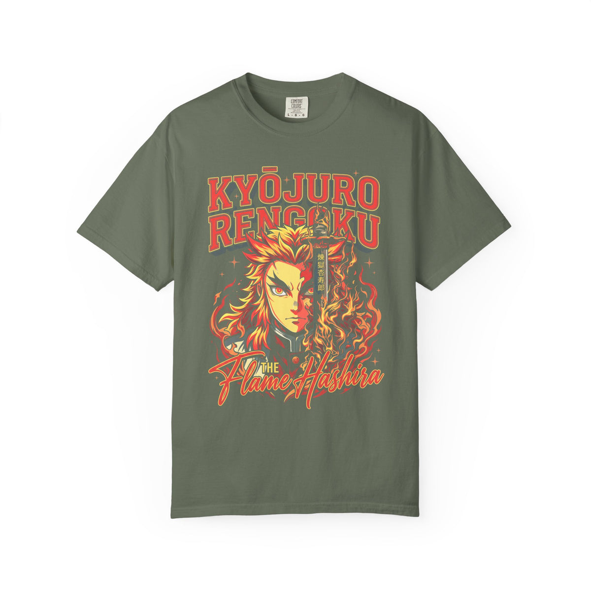The Flame Hashira Fire Classic Tee | Anime Manga | Retro Gift
