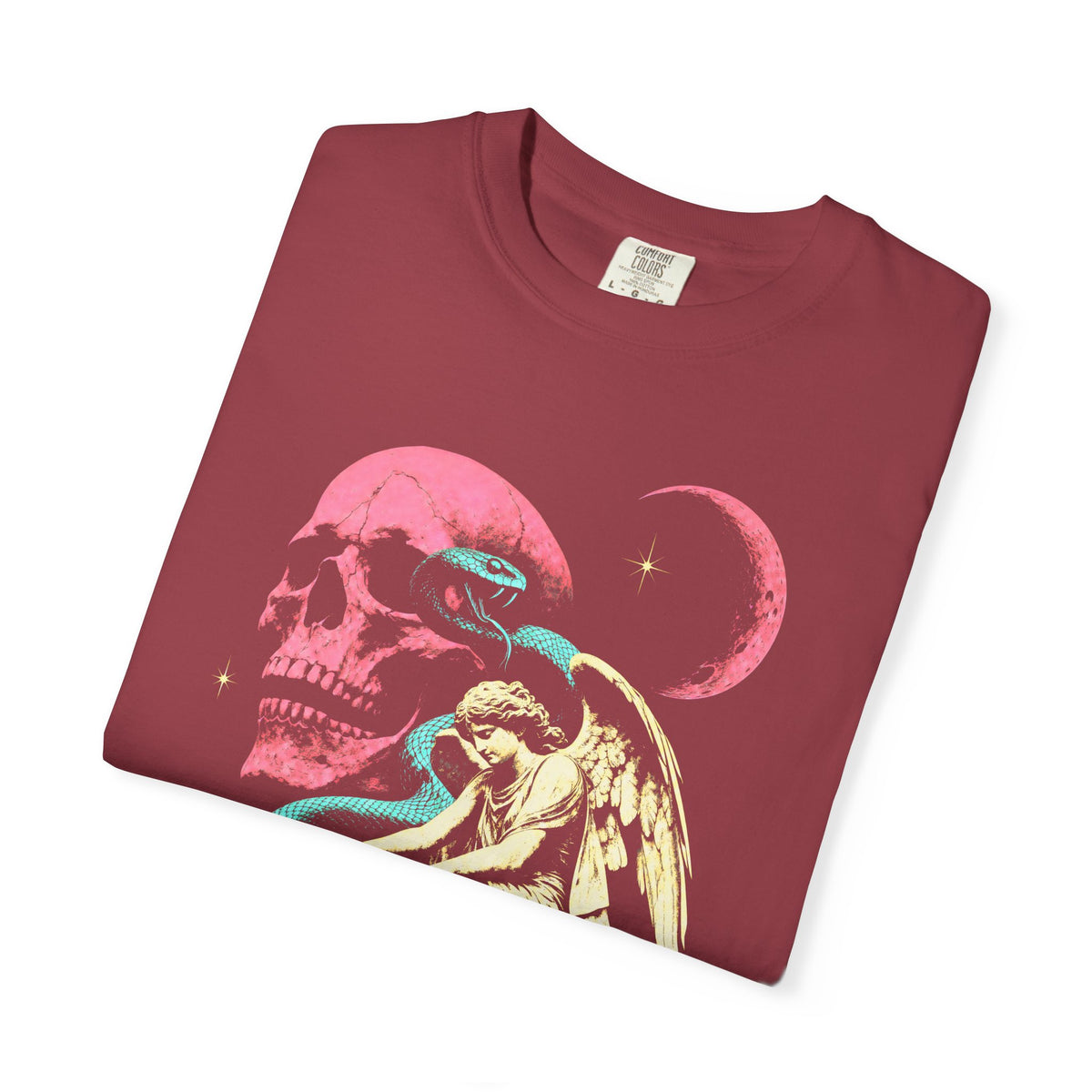 Skull Snake Angel Classic Tee | Retro Gothic | Vintage Gift