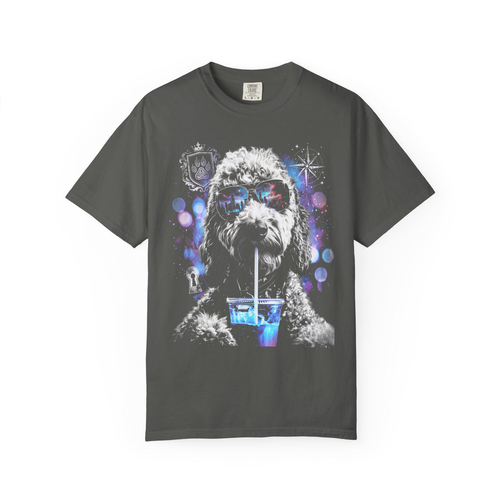 Cool Poodle Dog Classic Tee | Neon Pop Art | Sunglasses Vibe