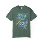 Stacked Cat Portraits Classic Tee | Neon Psychedelic Art
