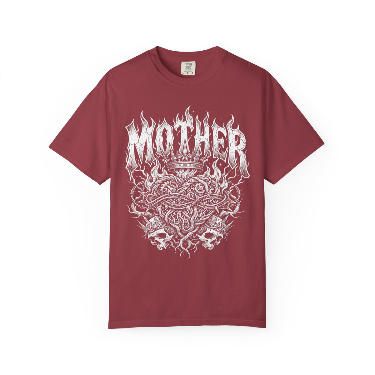 Mother Gothic Metal Classic Tee | Clockwork Heart | Skulls Flames