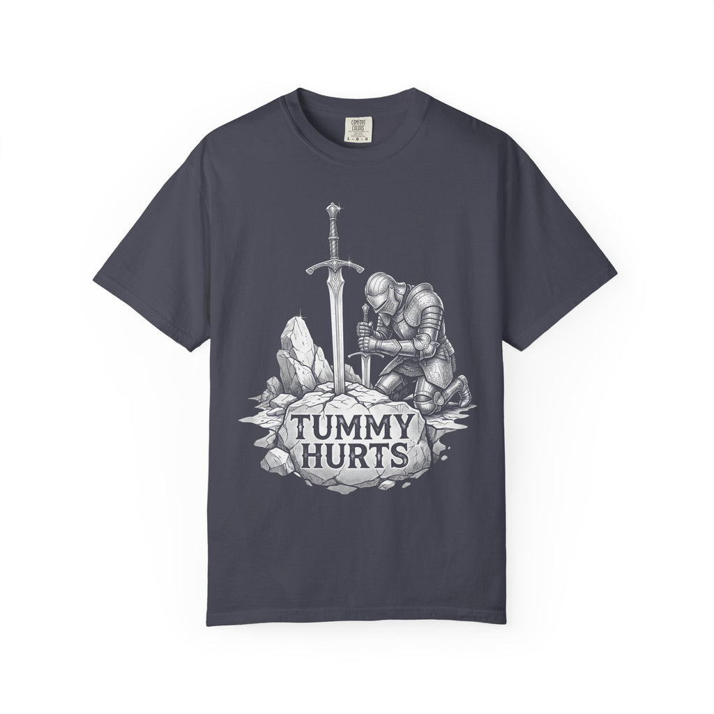 Tummy Hurts Classic Tee | Dark Fantasy | Kneeling Knight