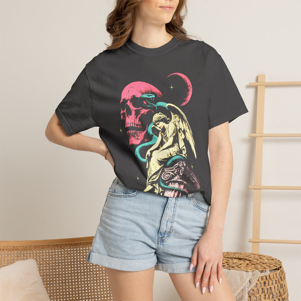 Skull Snake Angel Classic Tee | Retro Gothic | Vintage Gift
