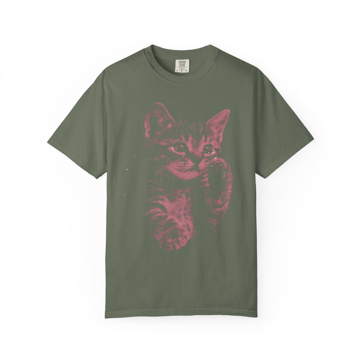Cosmic Red Kitten Classic Tee | Galaxy Feline | Starry Sparkles