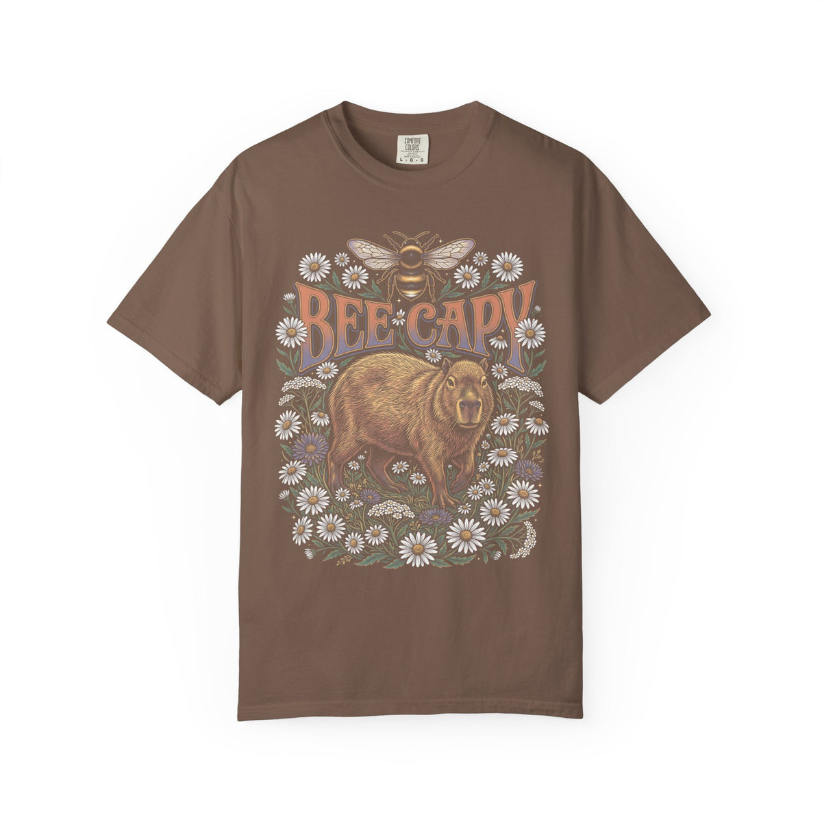 Bee Capy Classic Tee | Capybara Bumblebee | Floral Nature