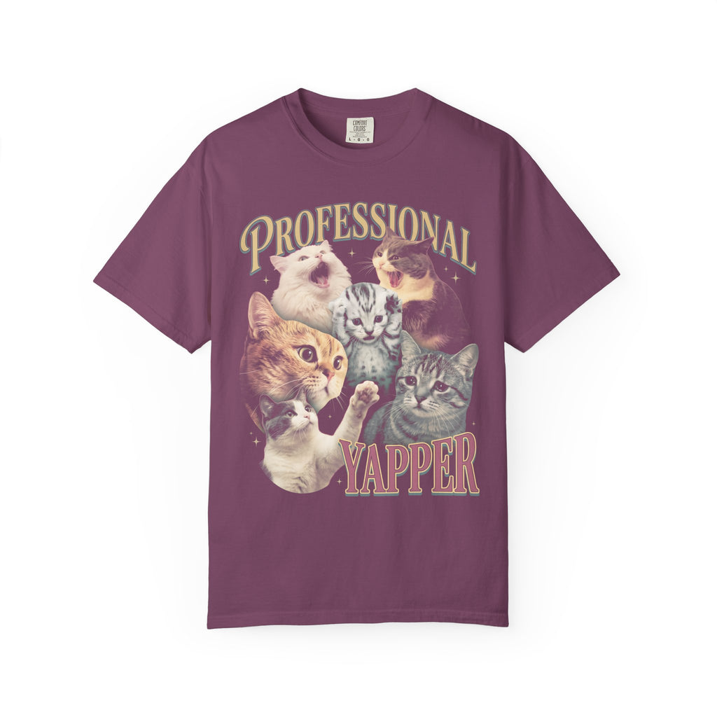 PROFESSIONAL YAPPER Classic Tee | Screaming Cat | Funny Meme