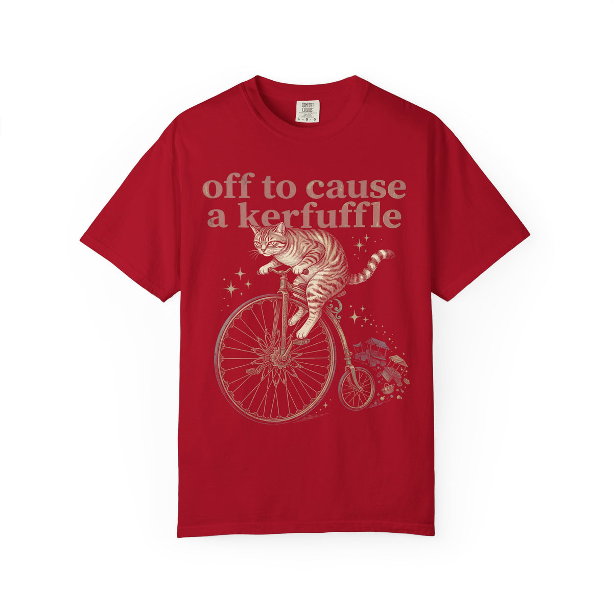 Off To Cause A Kerfuffle Classic Tee | Tabby Cat | Vintage