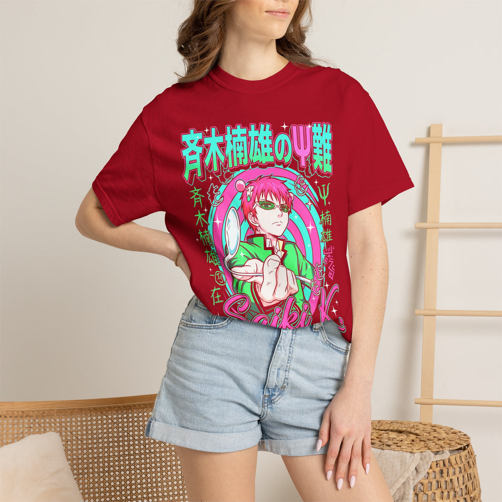 Psychic Boy Pink Hair Classic Tee | Retro Anime | 90s Vintage