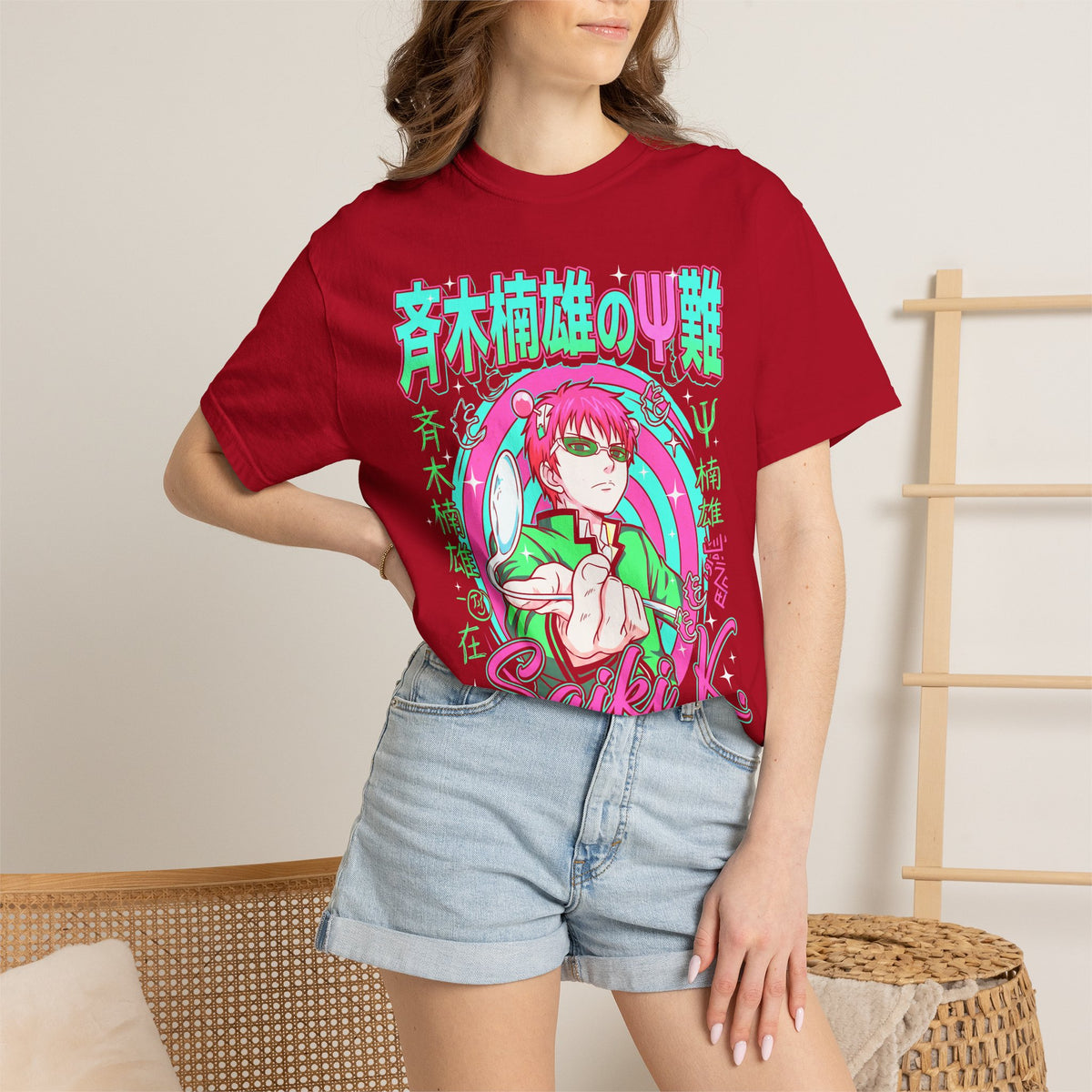 Psychic Boy Pink Hair Classic Tee | Retro Anime | 90s Vintage