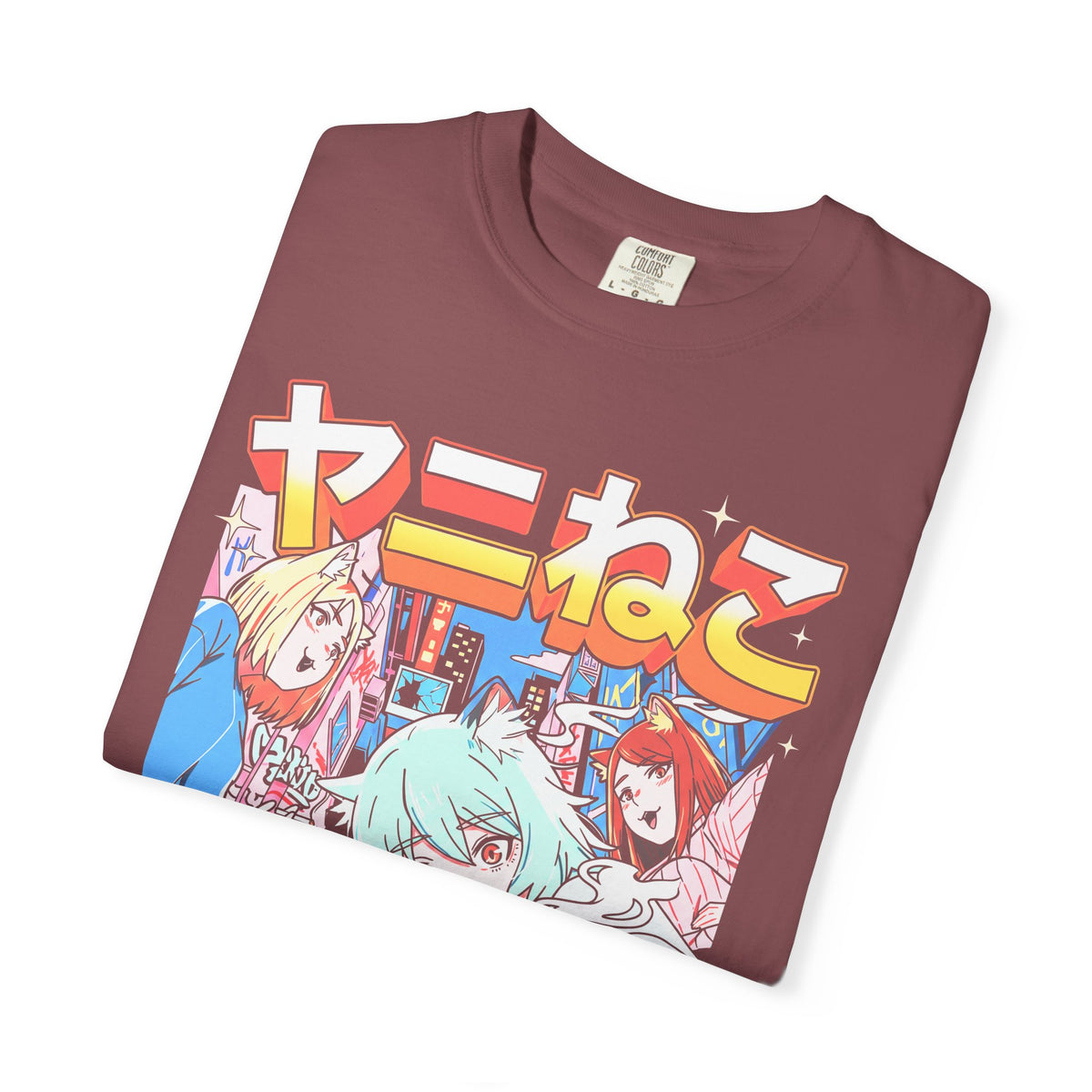 Neko Alley Squad Classic Tee | Anime Cat Girl | Retro Graphic