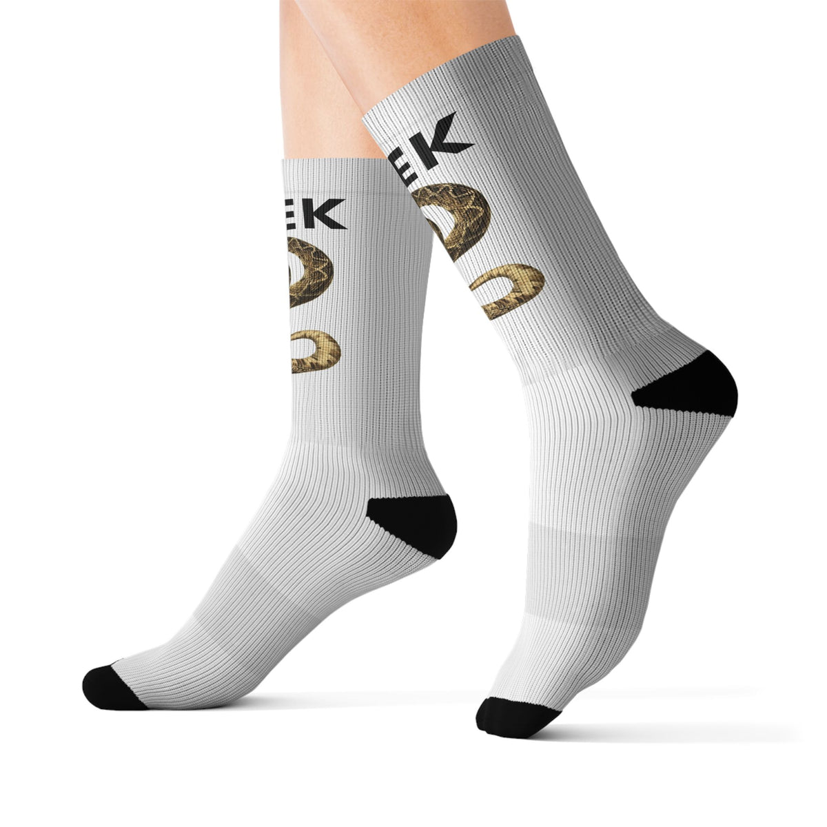 Snek Meme Socks | Funny Snake Meme Crew Socks