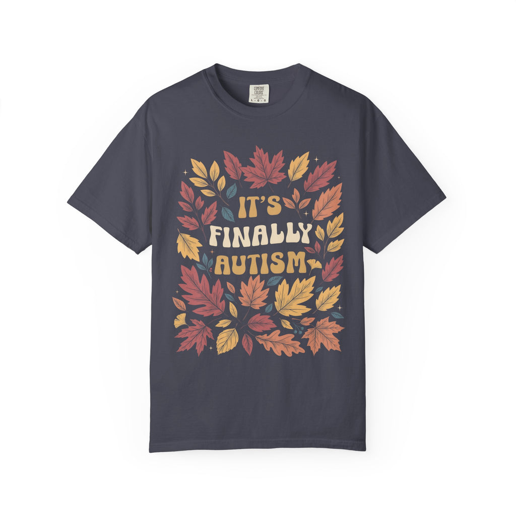 It's Finally Autumn Classic Tee | Fall Leaves | Vintage Floral