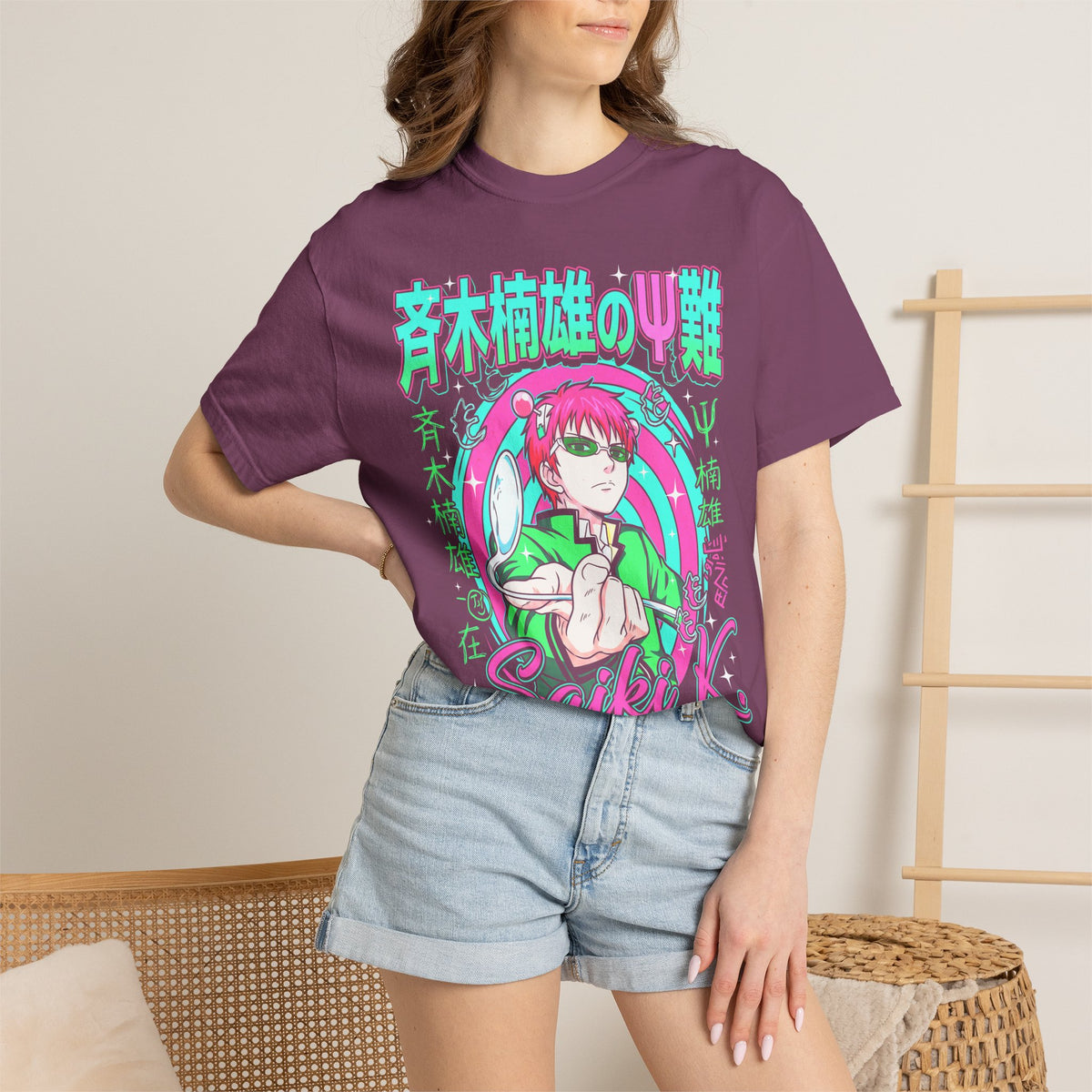 Psychic Boy Pink Hair Classic Tee | Retro Anime | 90s Vintage